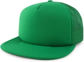 Oversized XXL 5 Panel Flat Bill Foam Trucker Mesh Back Baseball Cap