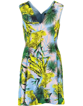 Palm Print Dress