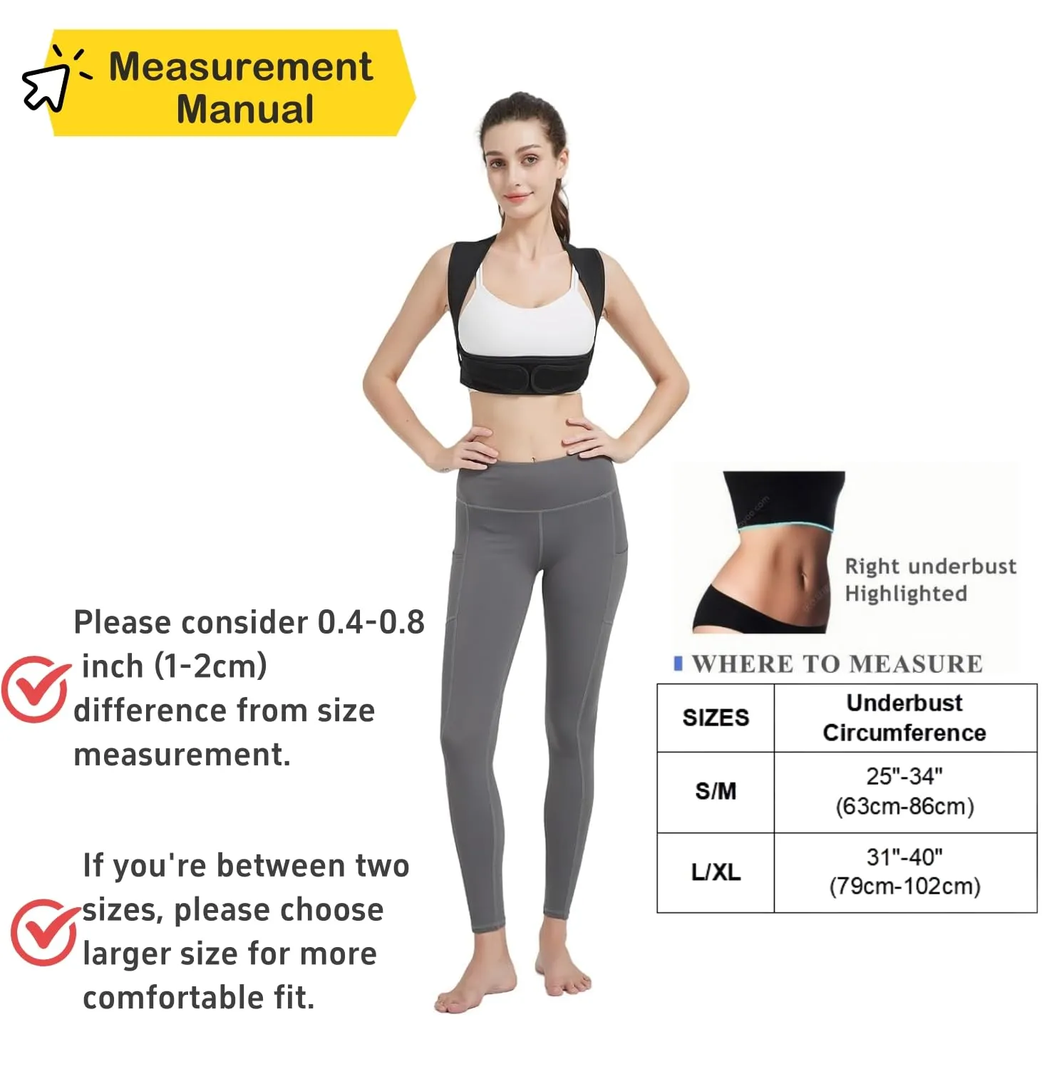 Posture Corrector for Women, 3rd Gen. Adjustable Back Support with Shoulder Brace, Back Straightener and Pain Relief for Men, Black (Large/XLarge)