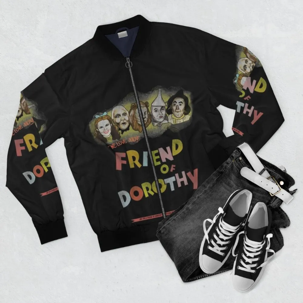 "Wizard of Oz Bomber Jacket - 'Friend of Dorothy' Design"