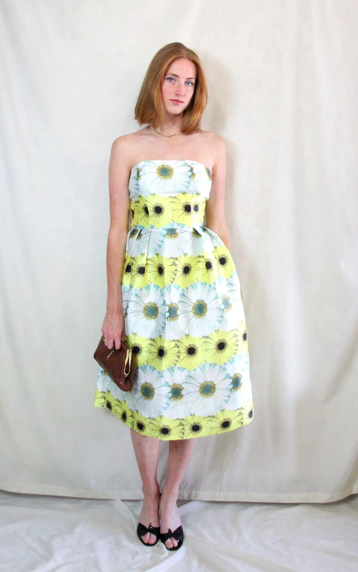 RENT Sunflower Summer Prom Dress