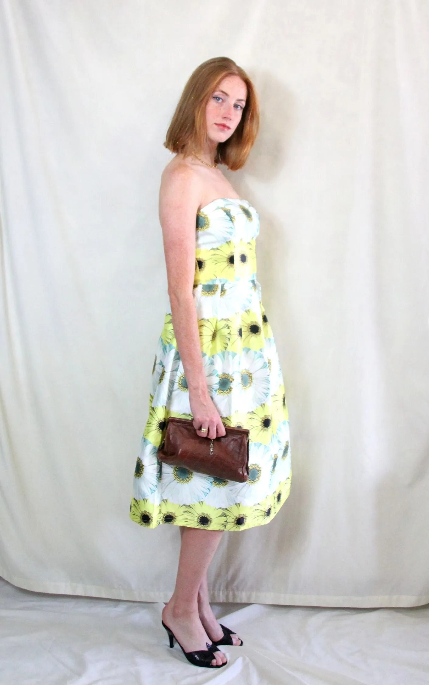 RENT Sunflower Summer Prom Dress