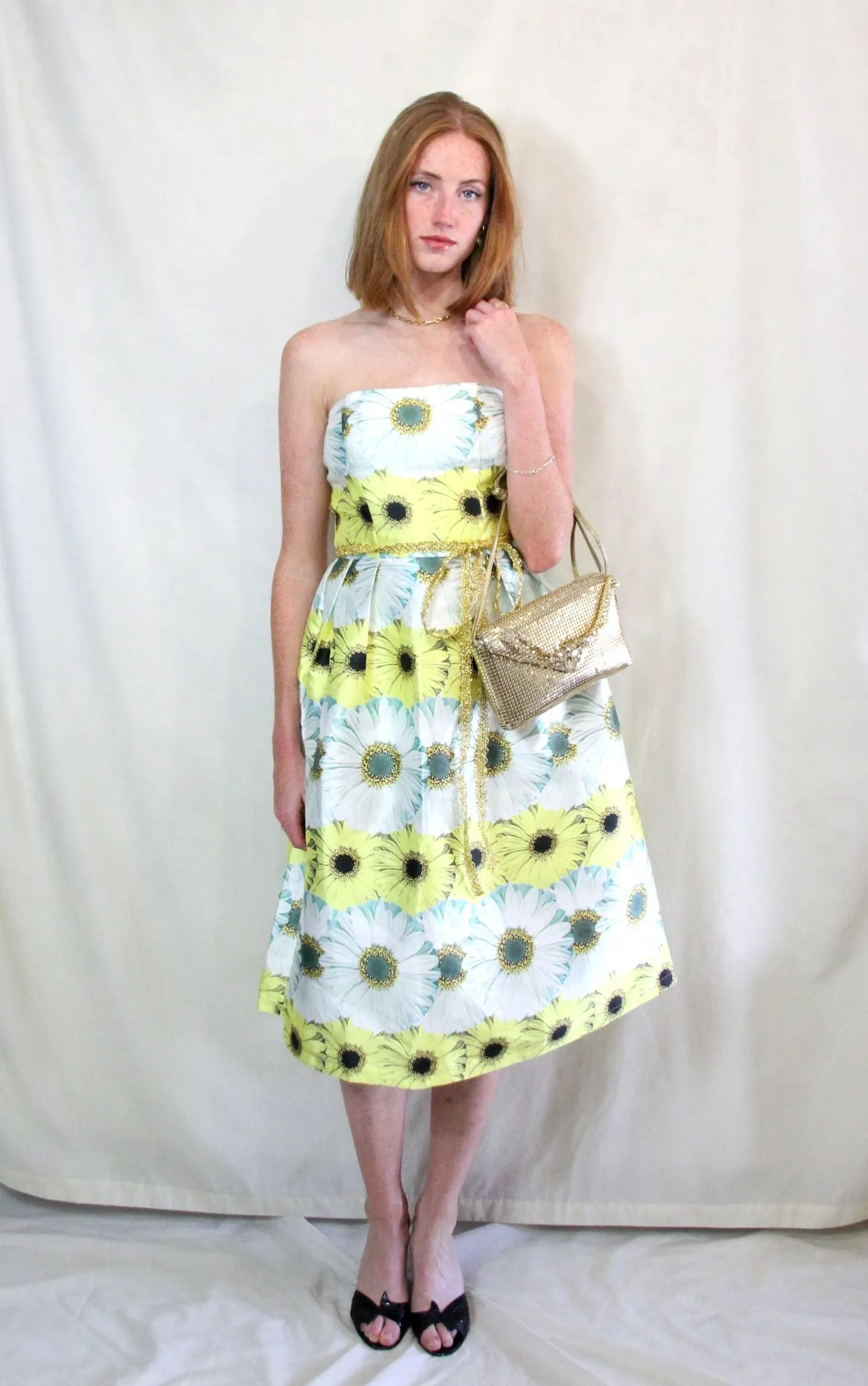 RENT Sunflower Summer Prom Dress