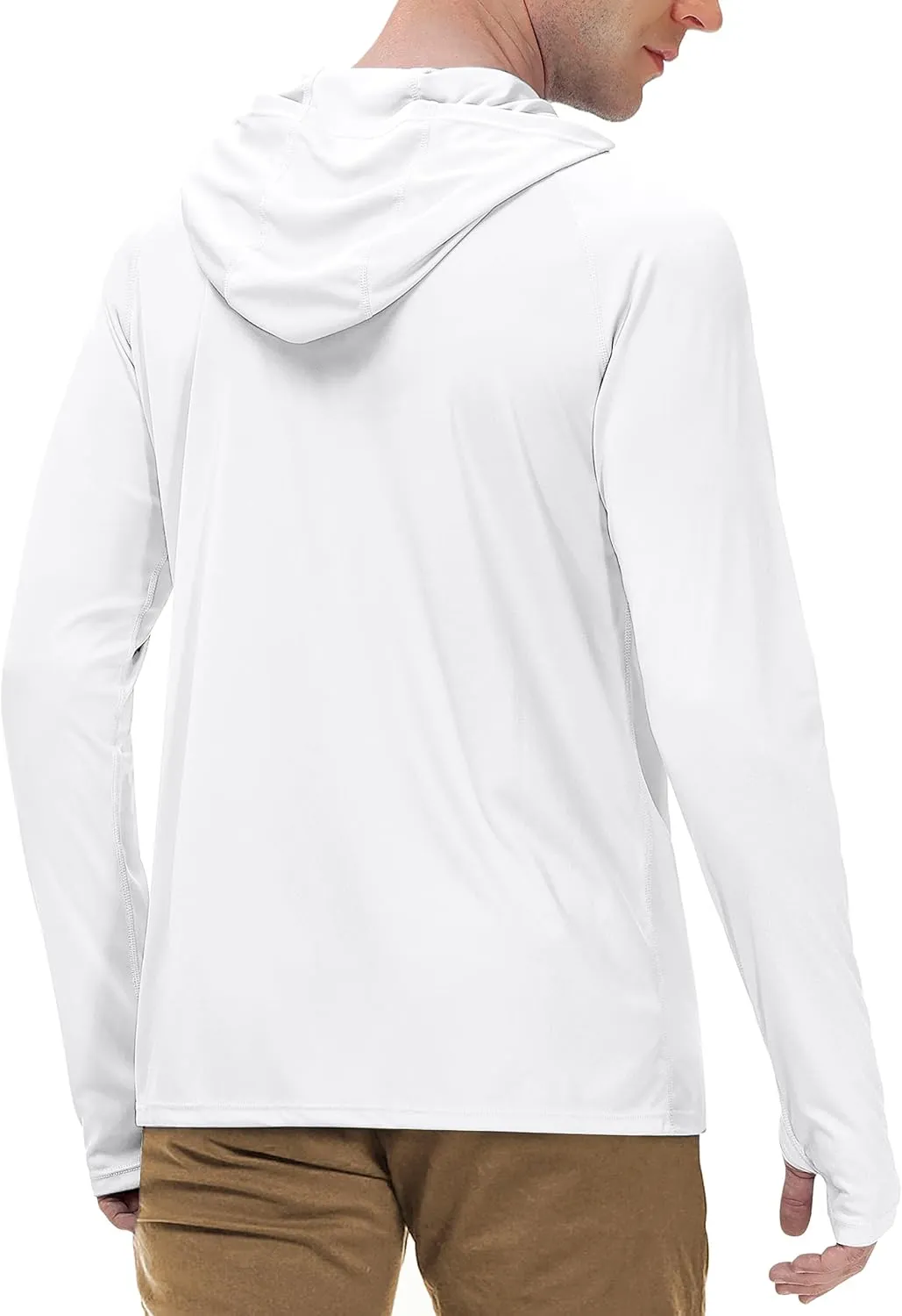 Roadbox Mens UPF 50  Fishing Shirts, Long Sleeve UV Sun Protection Hoodie, Rash Guard for Hiking Running Workout Swimming