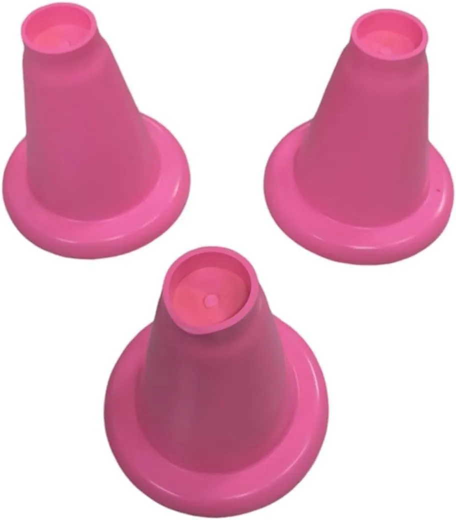 Rubber Cricket Batting Tee Cone for Batting Practice (Pack of 3)