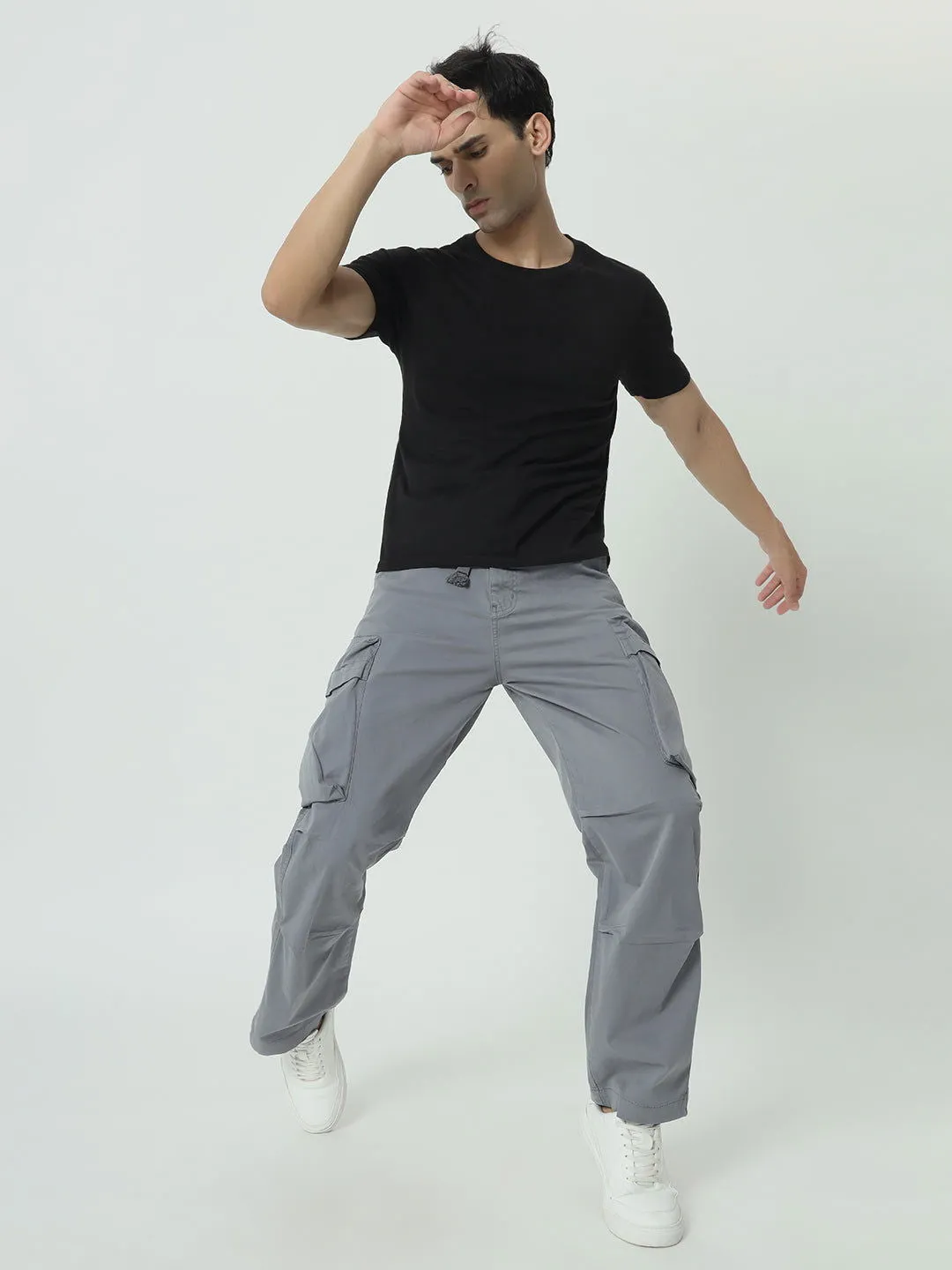 SAINTJONES -NEW STRAIGHT BOX POCKETS GREY CARGO