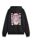 SCOTCH & SODA LOOSE FIT BACK ARTWORK HOODIE -VINYL