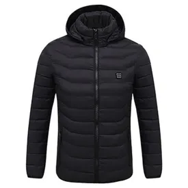 Sidiou Group USB Electric Heated Jacket Adjustable Temperature Lightweight Heated Down Jacket Coats