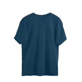 Solids : Navy Blue Oversized Tee