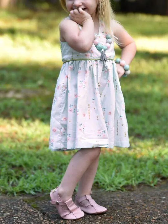 Stylish Little Girl Sleeveless Summer Flower Dress