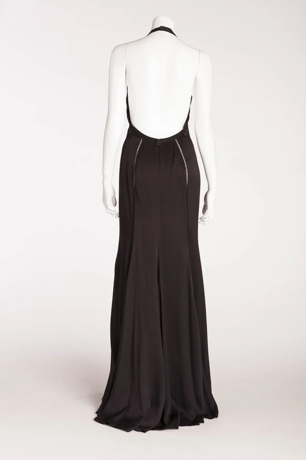 Versace - Black Long Halter Dress - IT 40