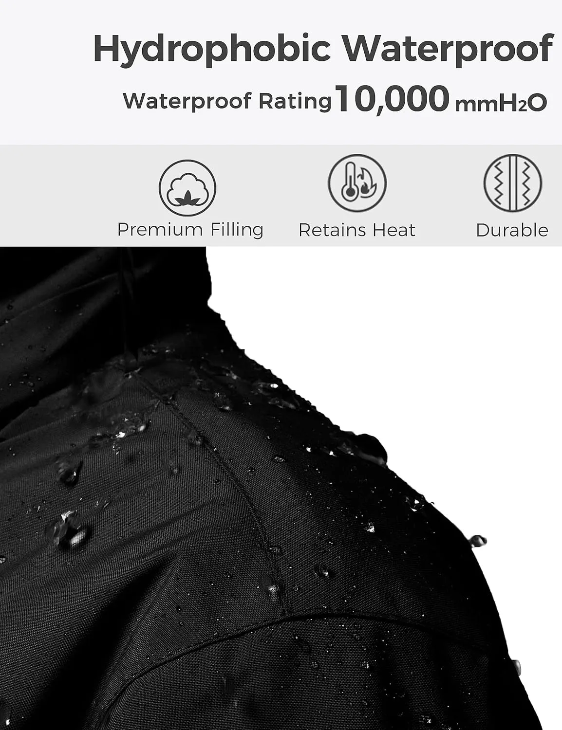 wantdo Girls' Waterproof Winter Coat Fleece Ski Jacket Hooded Snow Coat Warm Raincoat Outerwear