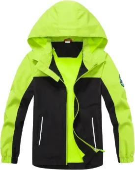 Waterproof Kids Rain Jackets With Hood,Lightweight Toddler Raincoat For Boys Girls??Kids Clothes Windbreaker Jacket