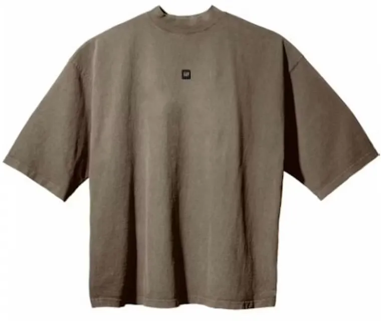 Yeezy Gap Engineered by Balenciaga Logo 3/4 Sleeve Tee Beige
