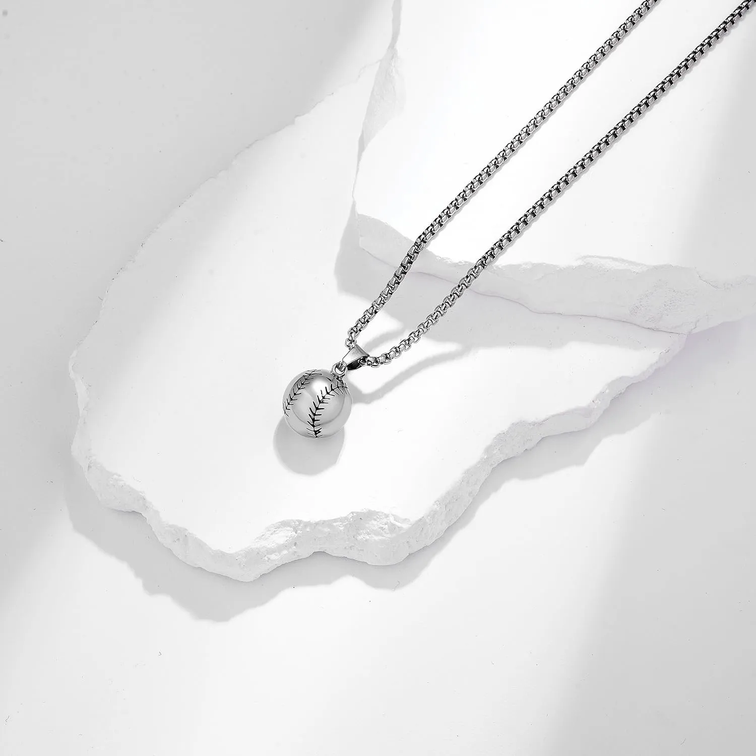 Yonhon Softball Basketball Necklace Stainless Steel Sport Pendant for Women Men Boys Girls